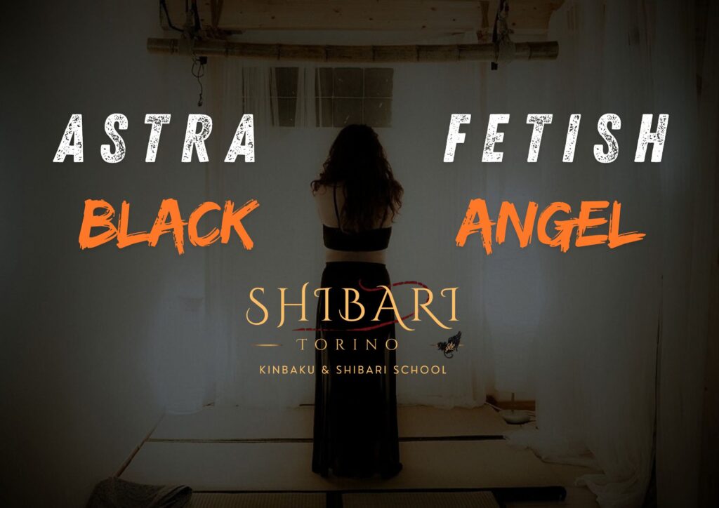 Servizio fotografico shibari Torino - Astrafetish | Black Angel